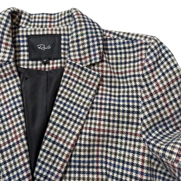 NWOT Rails Jac Double Breasted Blazer Suit Jacket Cardinal Pine Multicolor XS - Picture 4 of 15